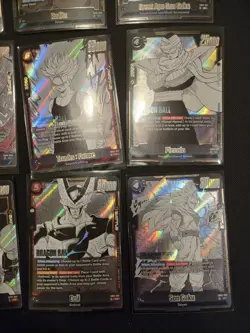 9 Card LOT SR Fusion World Manga Booster NM Goku Trunks Dragon Ball - Image 3