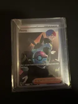 Pokemon TCG Penny Paldean Fates Trainer Holo Card 239/091 - Image 1