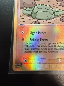Pokemon TCG Geodude Dragon Reverse Holo Card 55/97 LP+ - Image 2