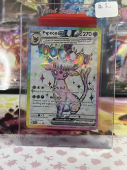 NM-M Pokemon Espeon GX SVP 175 Scarlet & Violet Promo Holo Tera Psychic Card - Image 1