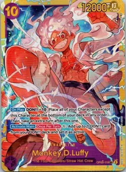 Monkey D Luffy OP05-119 SEC Awakening of New Era OP-05 One Piece Card - Image 1