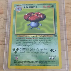 Pokemon Vileplume Jungle Rare Unlimited Regular 31/64 English TCG Card 80 HP - Image 1