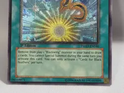 YuGiOh TCG Card for Black Feathers Ultimate Rare TSHD-EN046 2010 1st Edition LP - Image 4