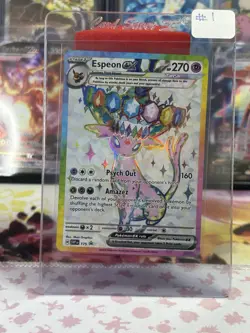NM-M Pokemon Espeon GX SVP 175 Scarlet & Violet Promo Holo Tera Psychic Card - Image 1