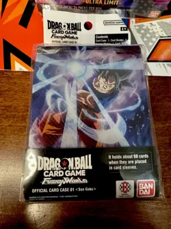 Dragon Ball Super Card Game Fusion World Official Card Case 01 Son Goku Sealed - Image 1