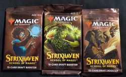 MTG STRIXHAVEN: SCHOOL OF MAGES Draft Booster Packs x3 Unopened! - Image 1