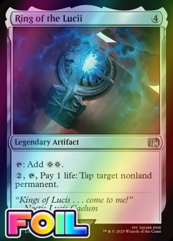 x1 Ring of the Lucii FOIL FIN Final Fantasy MTG 269 M/NM 1x - Image 1