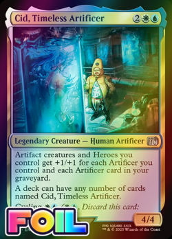 x1 Cid, Timeless Artificer FOIL FIN Final Fantasy MTG 411 M/NM 1x - Image 1