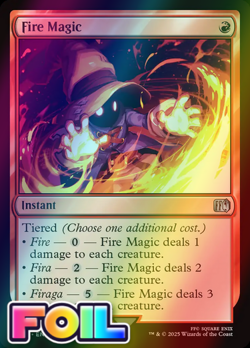 x1 Fire Magic FOIL FIN Final Fantasy MTG 136 M/NM 1x - Image 1