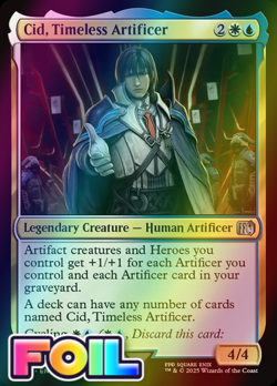 x1 Cid, Timeless Artificer FOIL FIN Final Fantasy MTG 418 M/NM 1x - Image 1