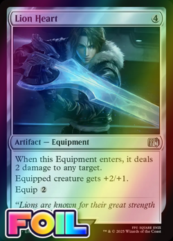 x1 Lion Heart FOIL FIN Final Fantasy MTG 261 M/NM 1x - Image 1