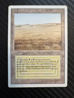 Savannah (English) Dual Land - Magic The Gathering (MTG Revised Edition) - Image 1