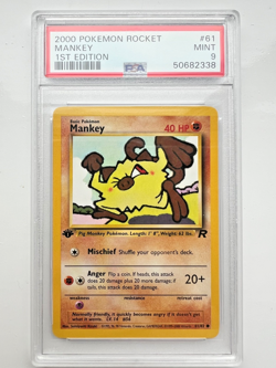 Pokemon -1st Edition Team Rocket Mankey & Ponyta #61 - PSA 9 - MINT - Manati90 - Image 1