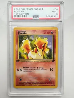 Pokemon -1st Edition Team Rocket Mankey & Ponyta #61 - PSA 9 - MINT - Manati90 - Image 3