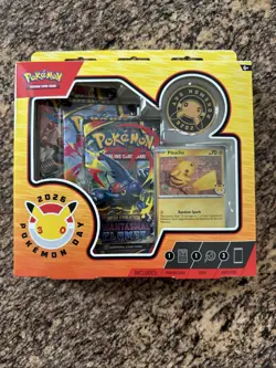 Pokemon TCG Pokemon Day 2026 Box with Pikachu Promo & Booster Packs - Image 1