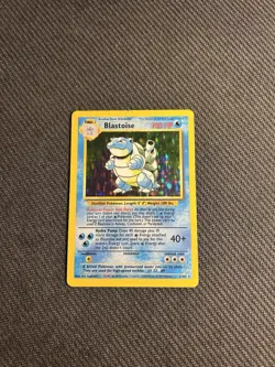 Pokemon TCG Blastoise 2/102 Base Set Holo MP - Image 3