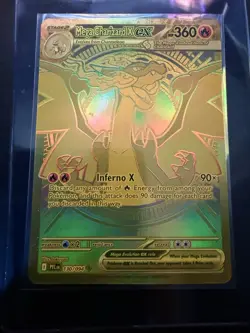 POKEMON MEGA CHARIZARD X EX ME02 PHANTASMAL FLAMES MEGA RARE #130 HOLO - Image 2