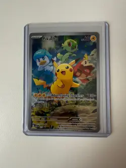Pikachu 027 Promo Near Mint ETB PROMO SCARLET AND VIOLET POKEMON - Image 1