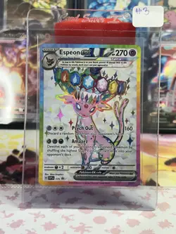 NM-M Pokemon Espeon ex SVP 175 Scarlet & Violet Promo F Holo EX Psychic HP 270 - Image 1