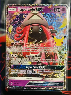 Pokemon TCG Tapu Lele GX 60/145 Ultra Rare Celebrations Classic Set - Image 1