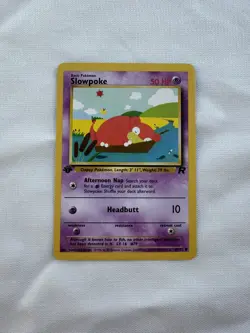 Pokemon 2000 Slowpoke Team Rocket 1st Edition NM Wizards of the Coast vintage - Image 1