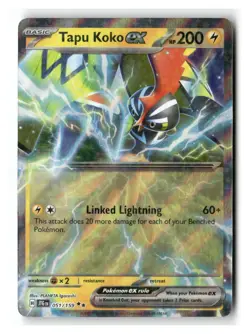 Tapu Koko ex 051/159 Double Rare Journey Together Pokemon Near Mint - Image 1