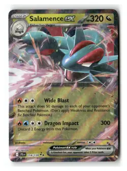 Salamence ex 114/159 Double Rare Journey Together Pokemon Near Mint - Image 1
