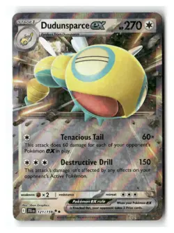 Dudunsparce ex 121/159 Double Rare Journey Together Pokemon Near Mint - Image 1