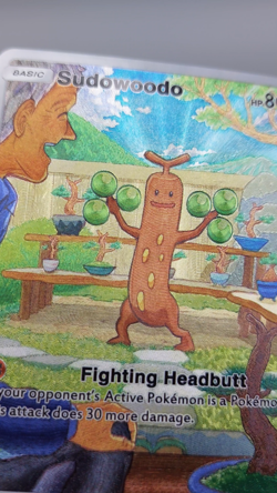 Sudowoodo Pokemon Pocket TCG 'CUSTOM' Full Art Shiny Textured Fan Made - Image 2