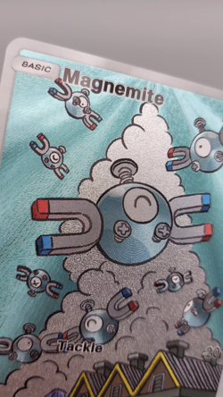Magnemite Pokemon Pocket TCG 'CUSTOM' Full Art Shiny Textured Fan Made - Image 2