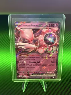Pokemon TCG Team Rocket’s Mewtwo ex 81/182 Destined Rivals Double Rare *NM* - Image 1