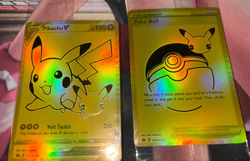 Pikachu v Gold and Pokeball SWSH145/SWSH146 Pokemon TCG Celebrations Sealed!! - Image 1