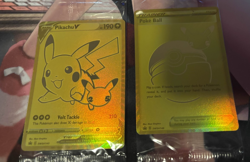 Pikachu v Gold and Pokeball SWSH145/SWSH146 Pokemon TCG Celebrations Sealed!! - Image 2