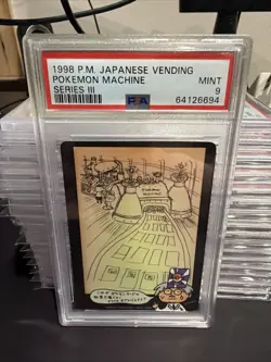 1998 Ooyama's Pokemon Machine PSA 9 MINT Pokemon Japanese Vending Series III - Image 1