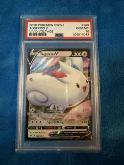 Pokemon Vivid Voltage Togekiss V #140 PSA 10 - Image 1