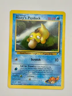 🇨🇦 NM Misty’s Psyduck Gym Heroes 54/132 Pokemon TCG - Image 1