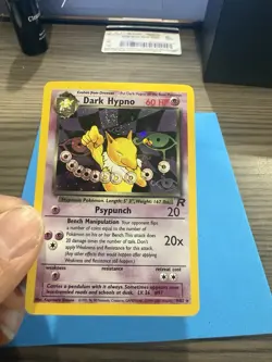 Pokemon WOTC Vintage Dark Hypno 9/82 Team Rocket Holo SWIRL - Image 2