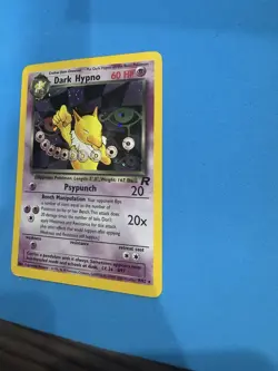 Pokemon WOTC Vintage Dark Hypno 9/82 Team Rocket Holo SWIRL - Image 4
