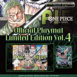 ONE PIECE Card Game Official Playmat Limited Edition Vol. 4 Zoro + Promo Presale - Image 1