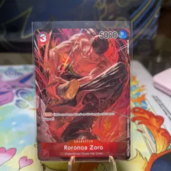 One Piece CCG Roronoa Zoro OP01-025 SR Alt Art Romance Dawn NM - Image 1