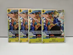 One Piece TCG - Sanji SR Playset (x4) ST29-004 - Starter Deck 29 (Egghead) NM - Image 1