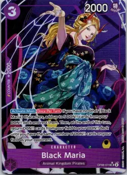 Black Maria [Alternate Art] OP08-074 One Piece Two Legends - Image 1