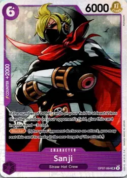 One Piece TCG Sanji OP07-064 500 Years in the Future Foil - Image 1