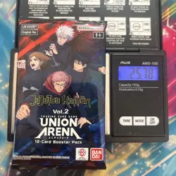 Heavy 25.78g Union Arena Sealed Jujutsu Kaisen Vol. 2 Booster Pack - Image 1