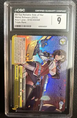 Weiss Schwarz Azur Lane All Too Reliable Side Of Her RRR #S102-E035R CGC 9 MINT - Image 1