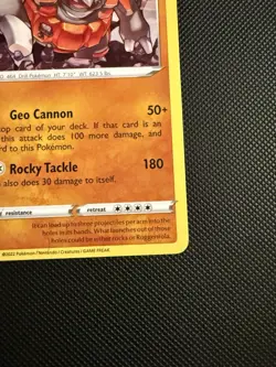 POKEMON TCG: RHYPERIOR 091/196 LOST ORIGIN NON HOLO RARE CARD NM/M - Image 2