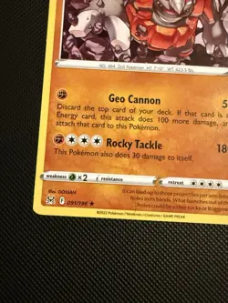 POKEMON TCG: RHYPERIOR 091/196 LOST ORIGIN NON HOLO RARE CARD NM/M - Image 3