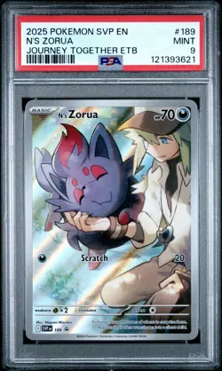 PSA 9 N's Zorua 189 Sv: Scarlet & Violet Promo Cards Holo - Image 1