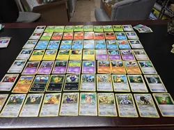 Lot Of 73 Black And White Non Holo Pokemon Cards 2011 - Image 1