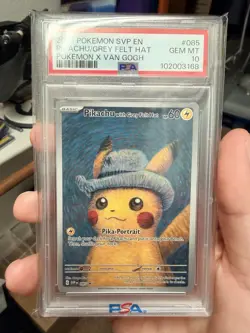 Pikachu with Grey Felt Hat 085 Sv: Scarlet & Violet Promo Cards Regular PSA 10 - Image 1
